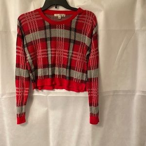 Say What? Long sleeve crop sweater size m